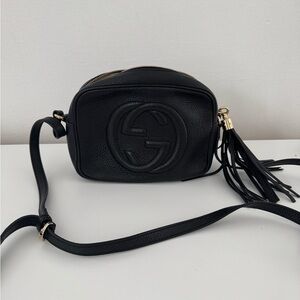 Gucci Black Leather Crossbody Bag